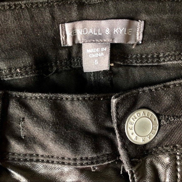 Kendal & Kylie Faux Leather Front Pants - Picture 7 of 8